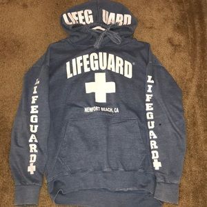 New Port Beach Lifeguard Hoodie (blue)